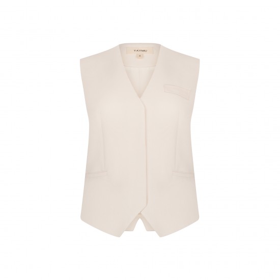 Жилет с потайной застежкой Айвори