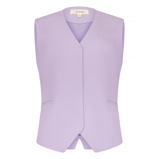 Жилет  с потайной застежкой Лаванда