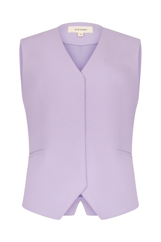 Жилет  с потайной застежкой Лаванда