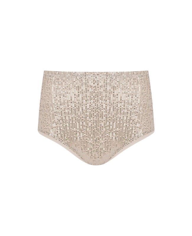 Трусики из пайетки Серебро
