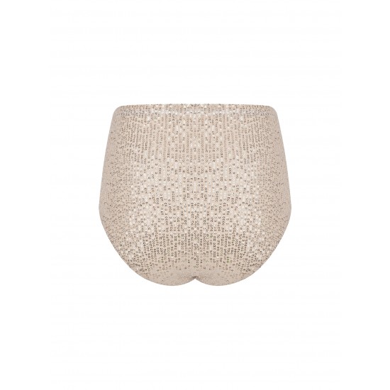 Трусики из пайетки Серебро