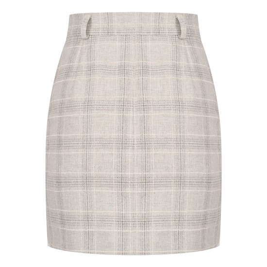 Юбка мини Серая клетка