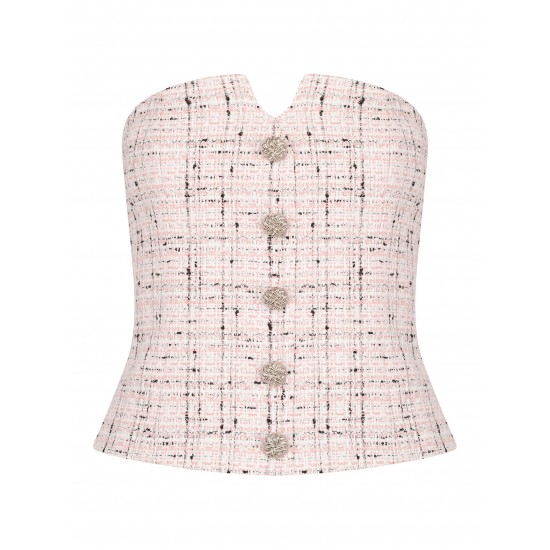 Корсет с декоративными пуговицами