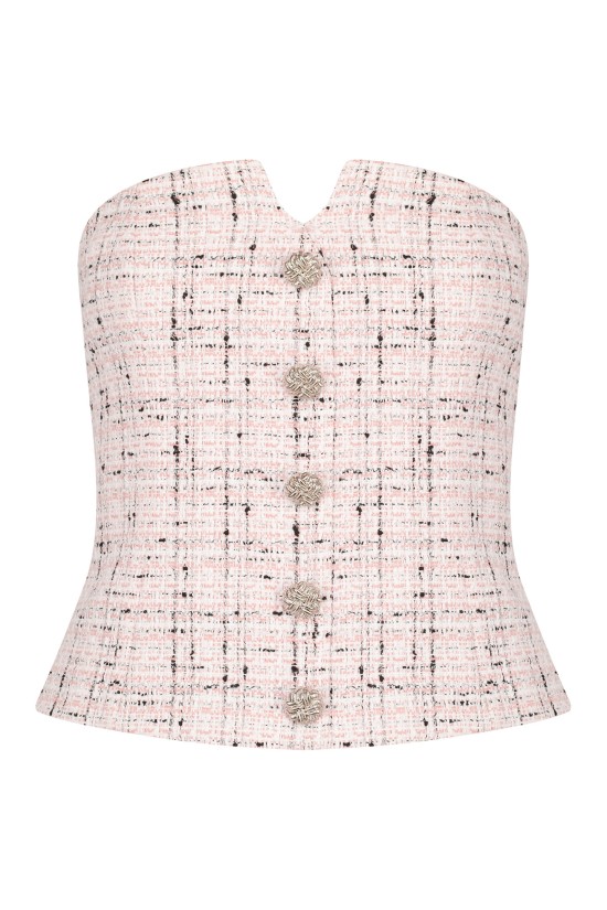 Корсет с декоративными пуговицами