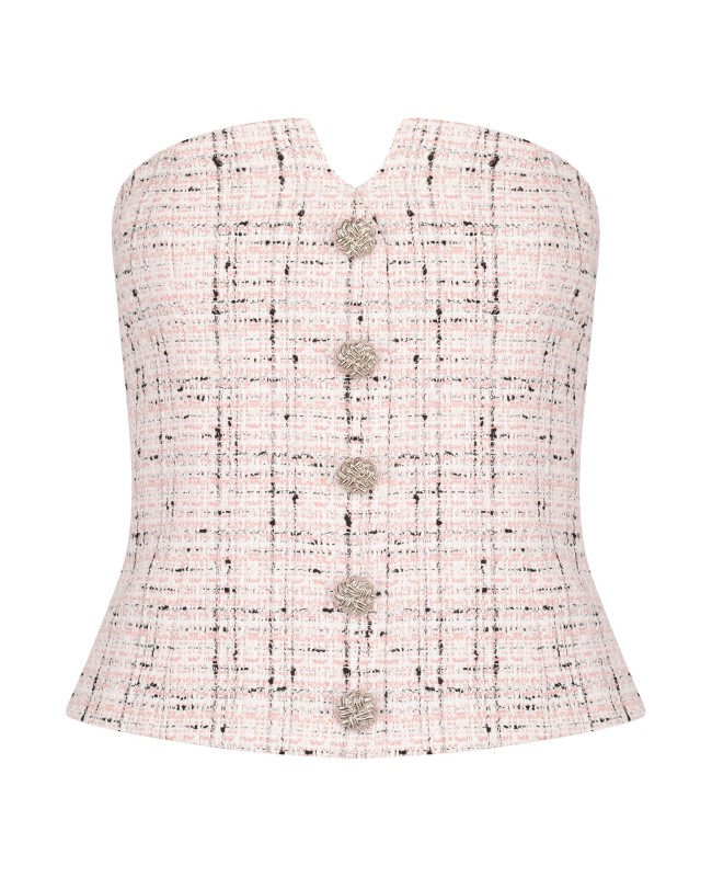 Корсет с декоративными пуговицами