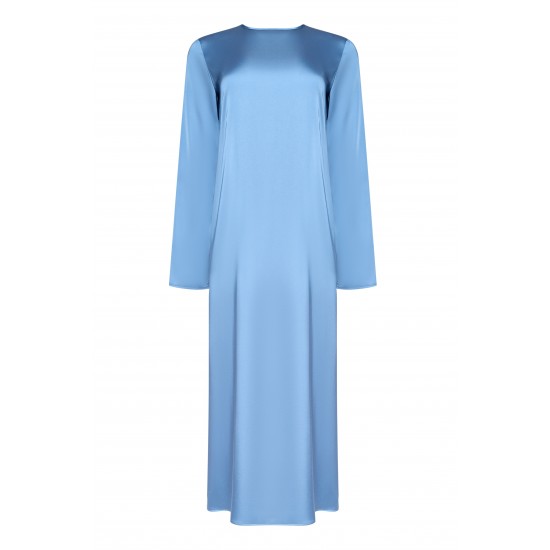 Платье прямого кроя  Голубой