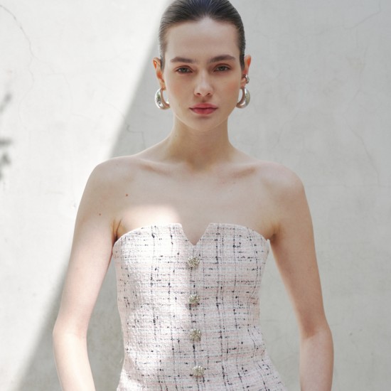 Корсет с декоративными пуговицами