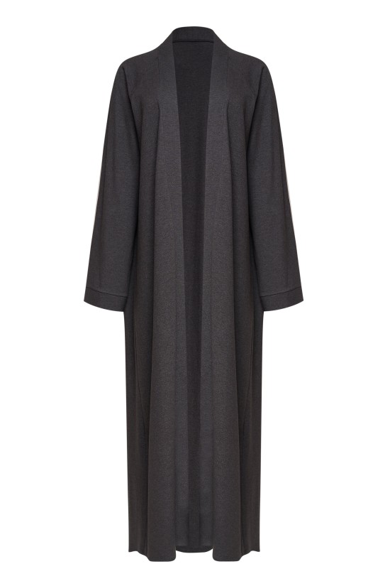 Халат с поясом в цвете антрацит 