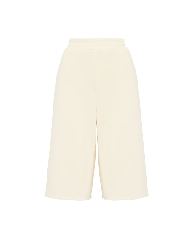 Бермуды женские из футера Экрю