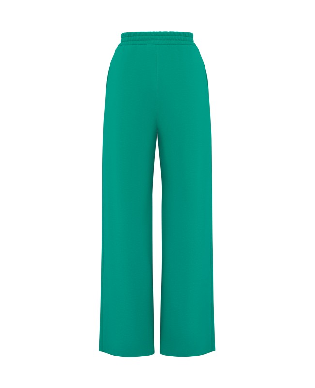 Брюки женские из футера Зеленый