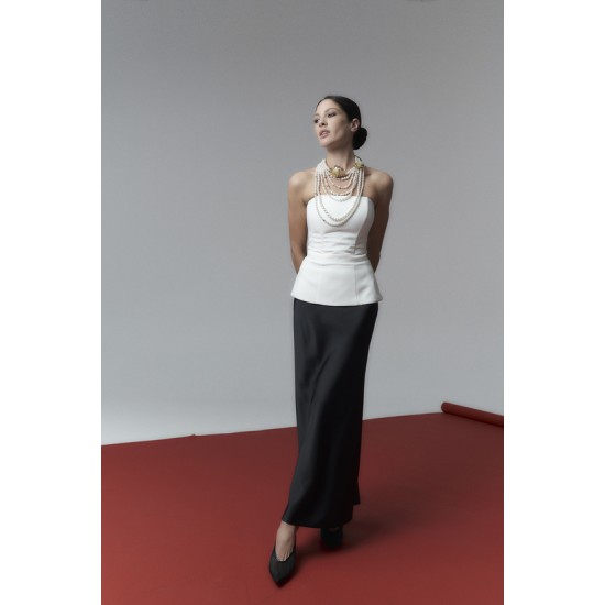  Юбка "SCARLETT" maxi  чёрного цвета