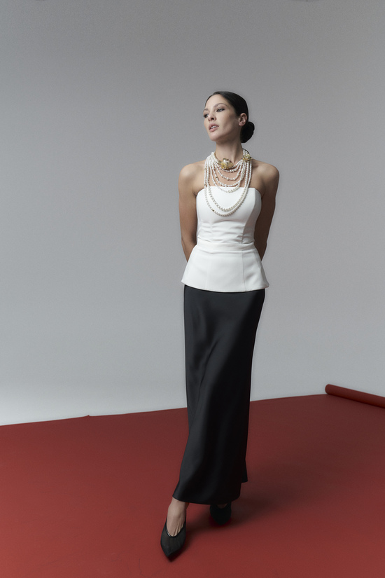  Юбка "SCARLETT" maxi  чёрного цвета