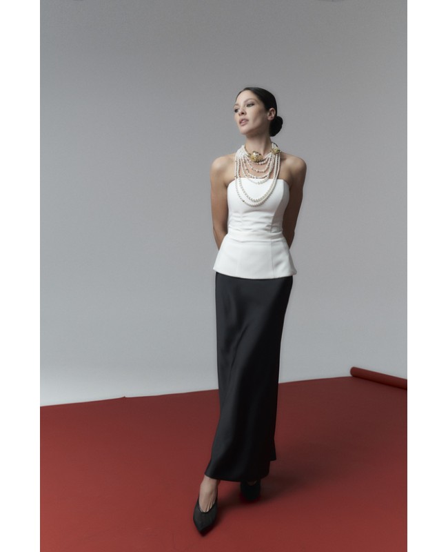  Юбка "SCARLETT" maxi  чёрного цвета