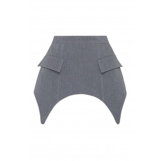 Пояс-баска с клапаном цвет графит