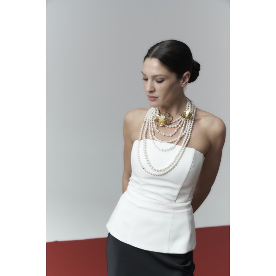 Корсет женский базовый молочный