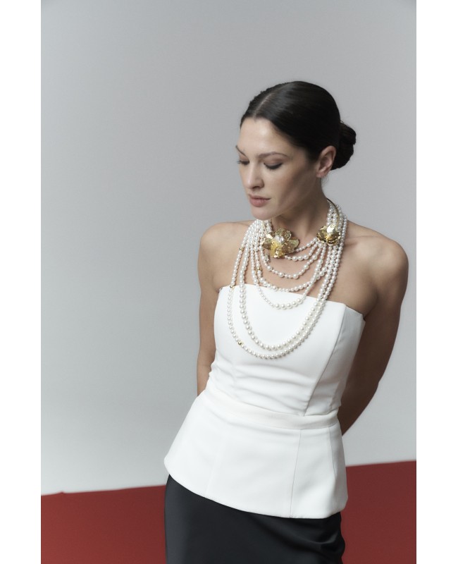 Корсет женский базовый молочный