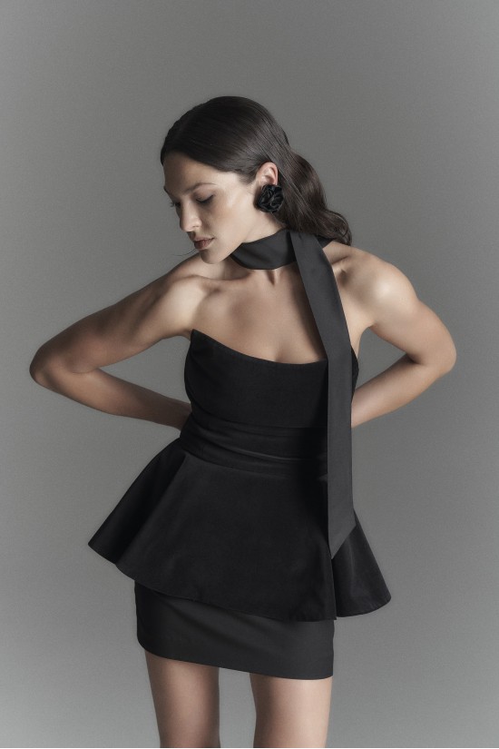 Корсет с объемной баской