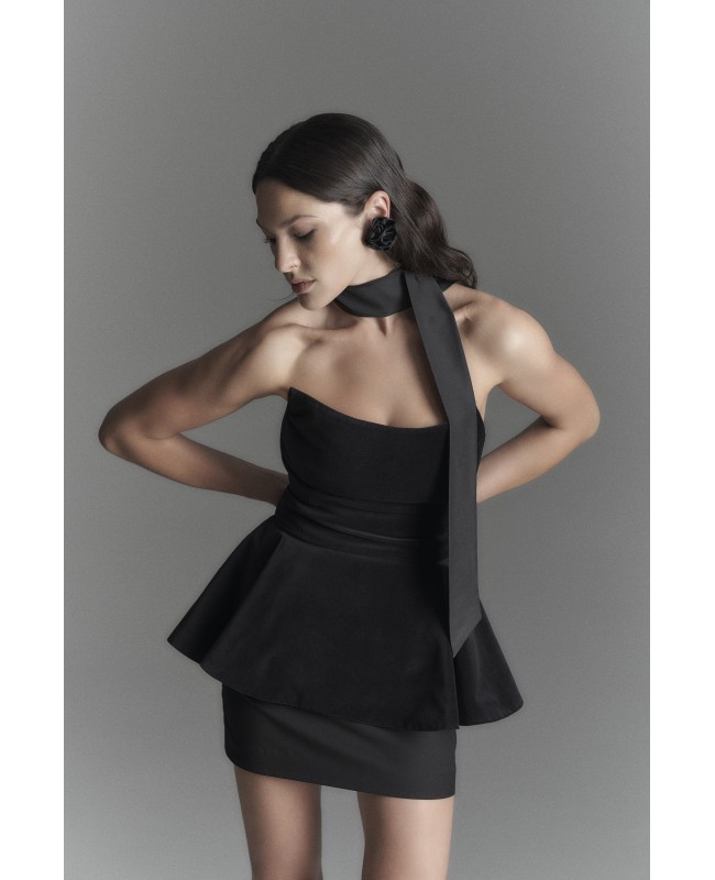 Корсет с объемной баской