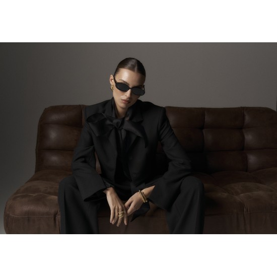 Жакет укороченный из костюмной вискозы Черный