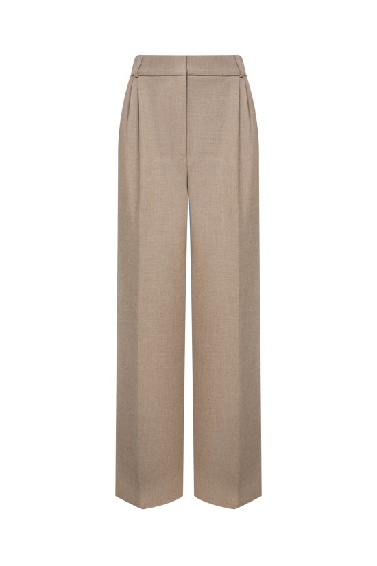 Брюки палаццо  Песочного цвета