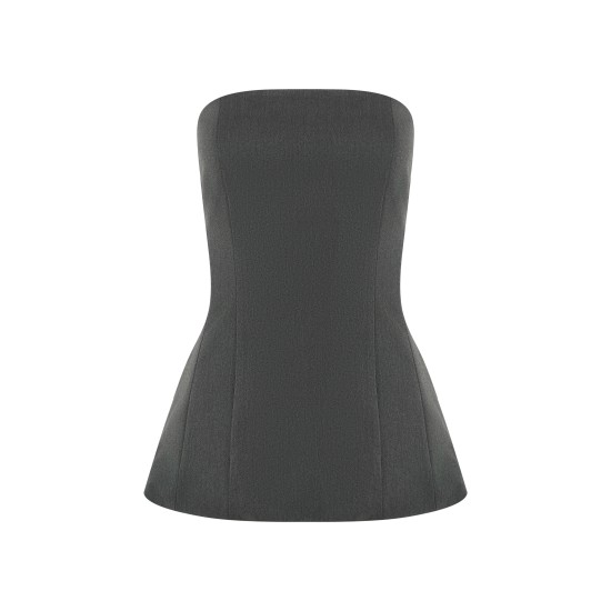 Топ корсетный из  костюмной ткани 