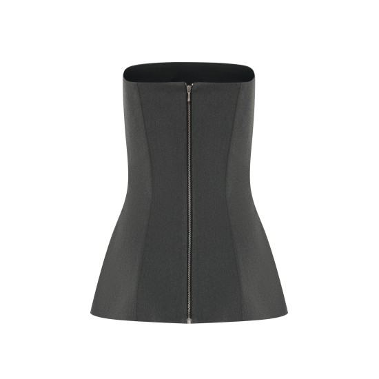 Топ корсетный из  костюмной ткани 