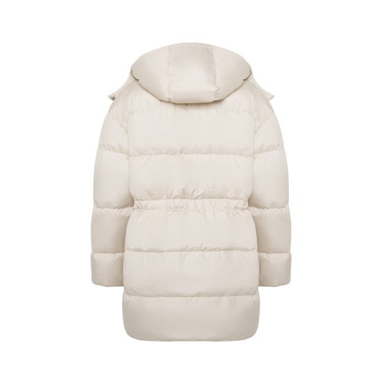 Пуховик удлиненный Латте