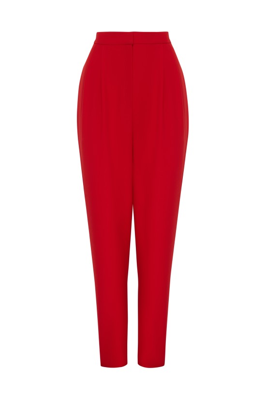 Брюки женские зауженные Красный