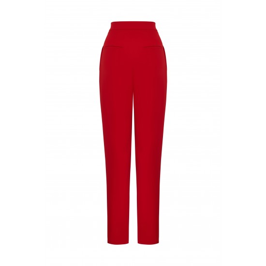 Брюки женские зауженные Красный