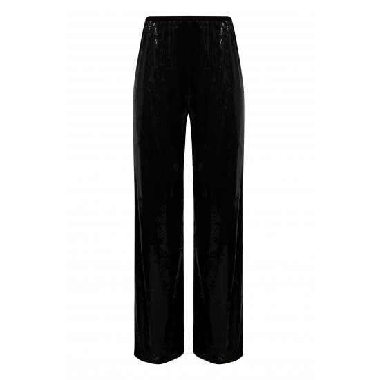 Брюки на резинке c пайетками