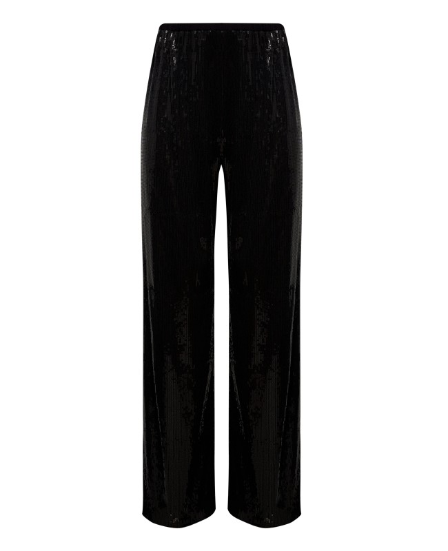 Брюки на резинке c пайетками