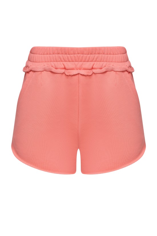 Шорты женские  из футера цвет персик