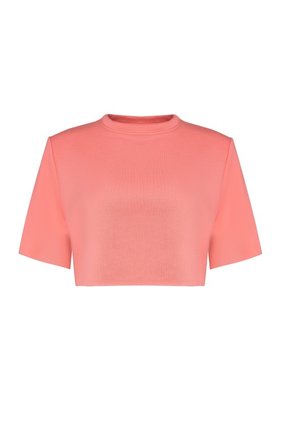 Топ с коротким рукавом Персик