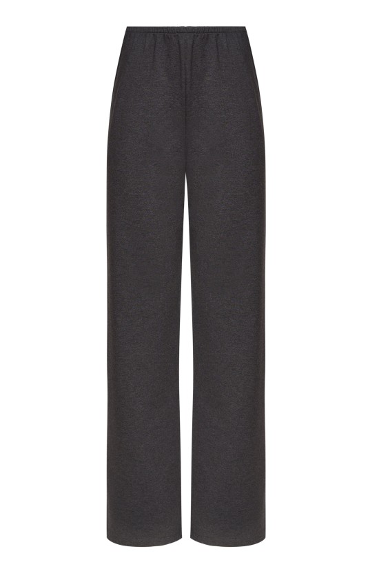 Брюки на резинке антрацит трикотажные