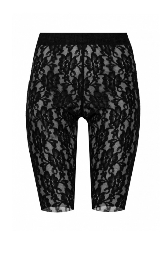 Велосипедки из кружева черные