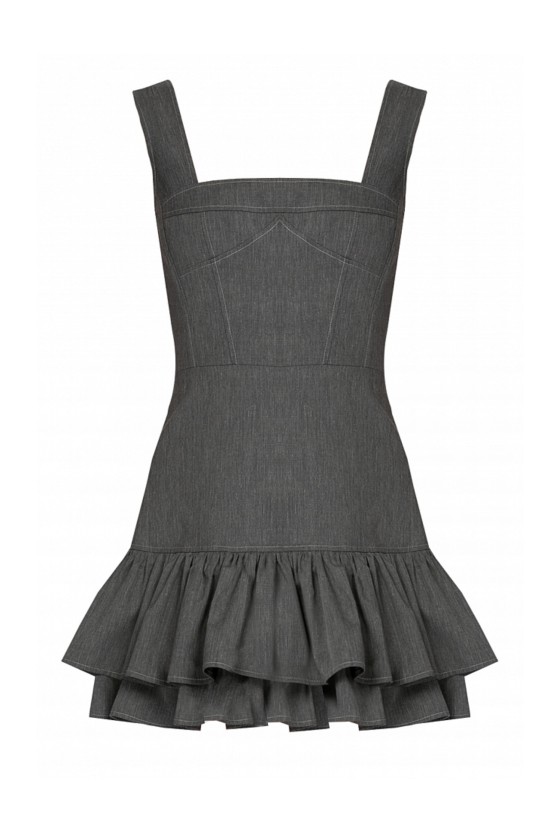 Сарафан на широких бретелях Графит