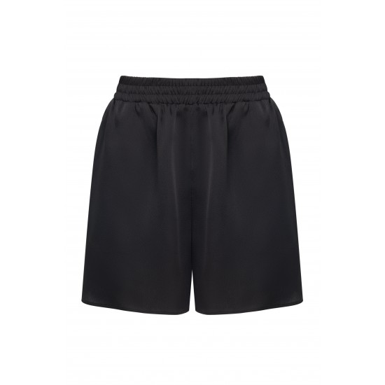 Шорты женские на резинке Черный