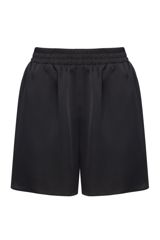 Шорты женские на резинке Черный