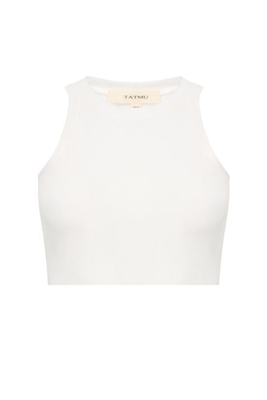 Укороченная  майка  Молочный