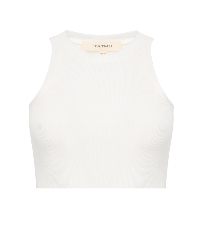 Укороченная  майка  Молочный