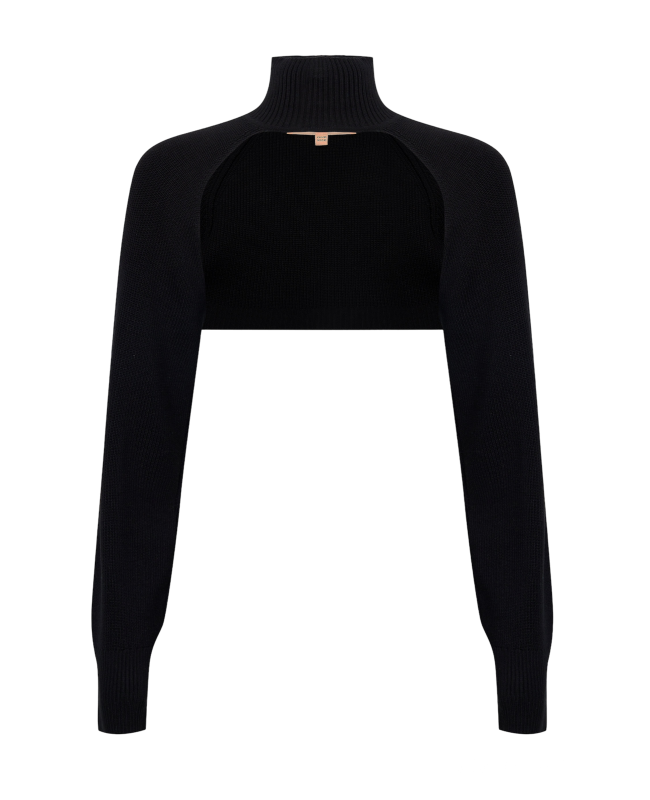 Трикотажные рукава  Черный