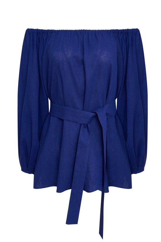 Туника из льна Ультрамарин