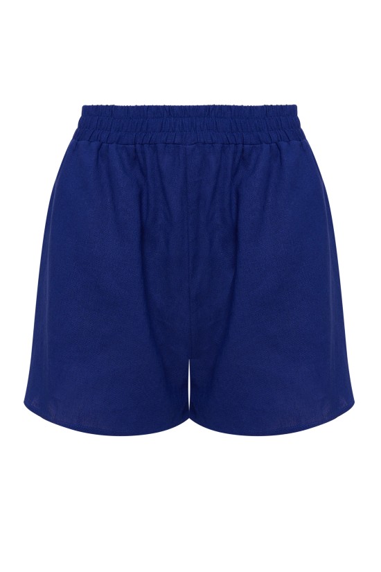 Шорты из льна Ультрамарин