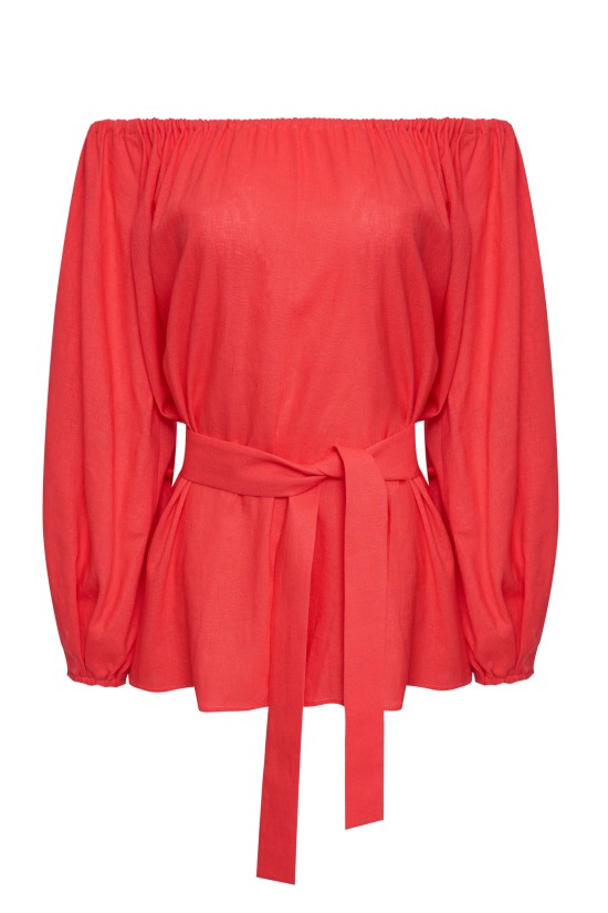 Туника из льна Розовый