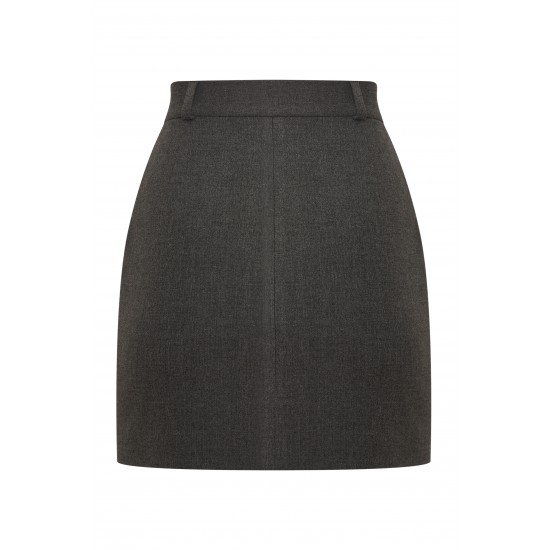 Юбка мини графит