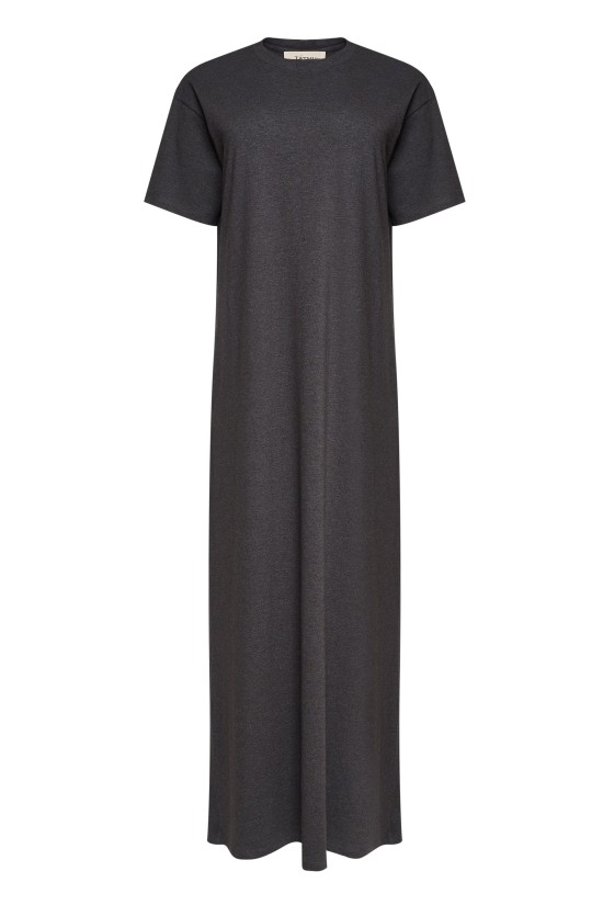 Платье-футболка в цвете антрацит 