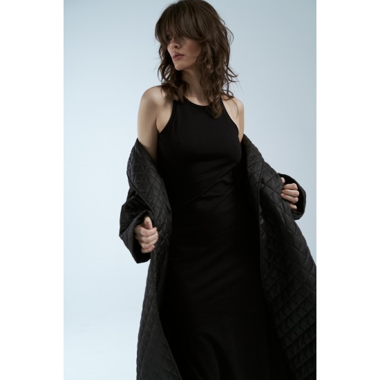 Платье-майка в черном цвете