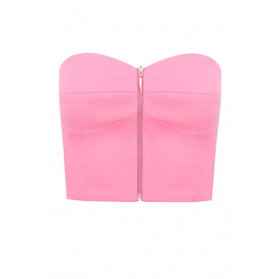 Корсет женский на молнии Розовый