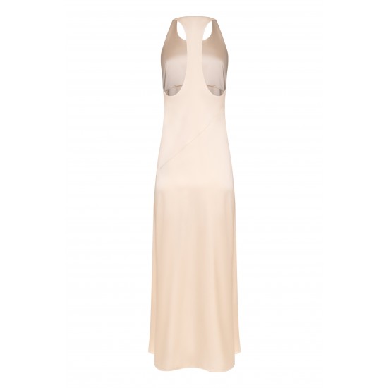 Платье сарафан миди Свело-бежевый