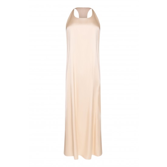 Платье сарафан миди Свело-бежевый